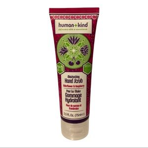 Human+Kind Elderflower & Raspberry Moisturizing Vegan Hand Scrub  2.5 fl oz. NEW